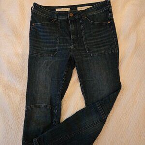 Pilcro high rise moto jeans